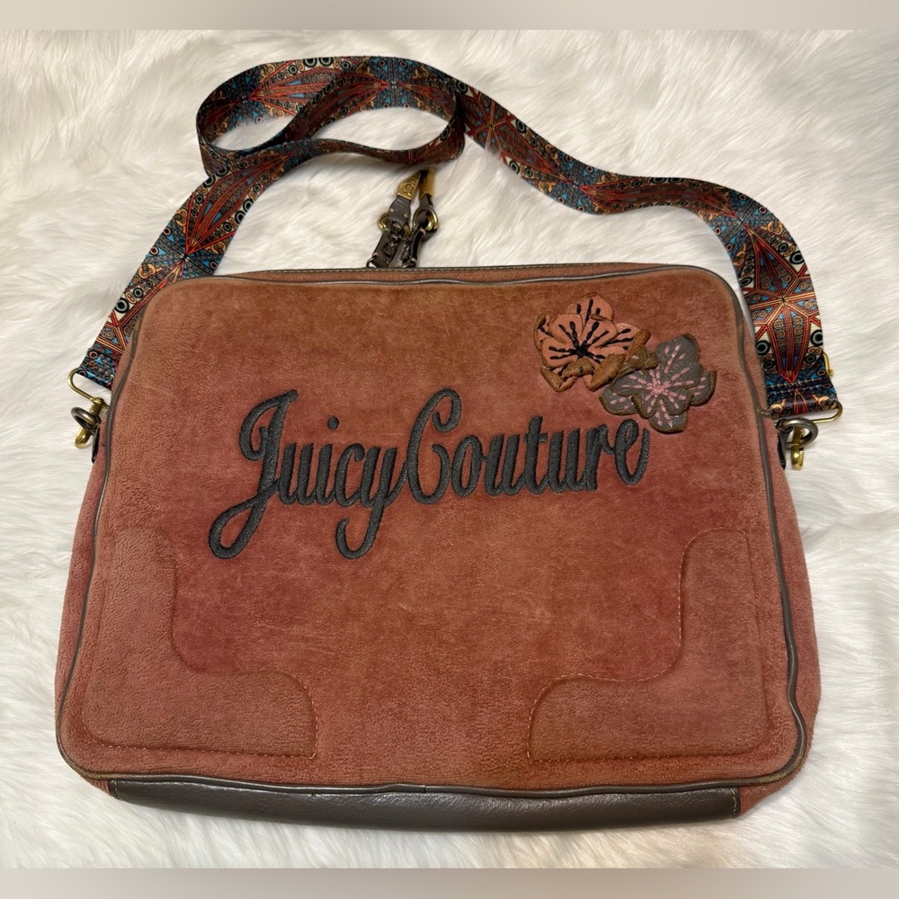 Y2K Vintage Juicy Couture Rust Laptop Bag